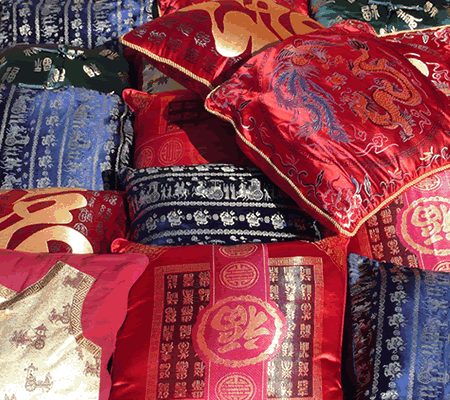 chinese oriental cushion hire