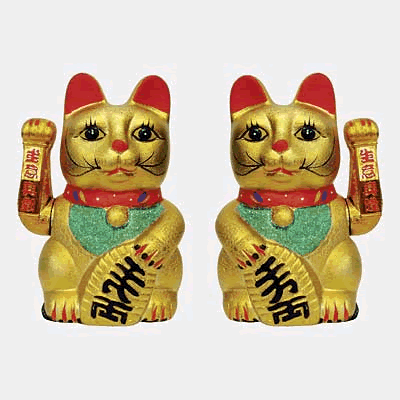 Lucky Cats .. waving arms
