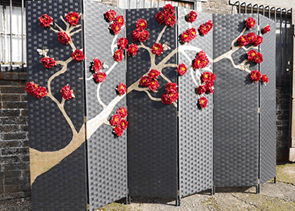 Chinese Blossom Screen for Events Hire